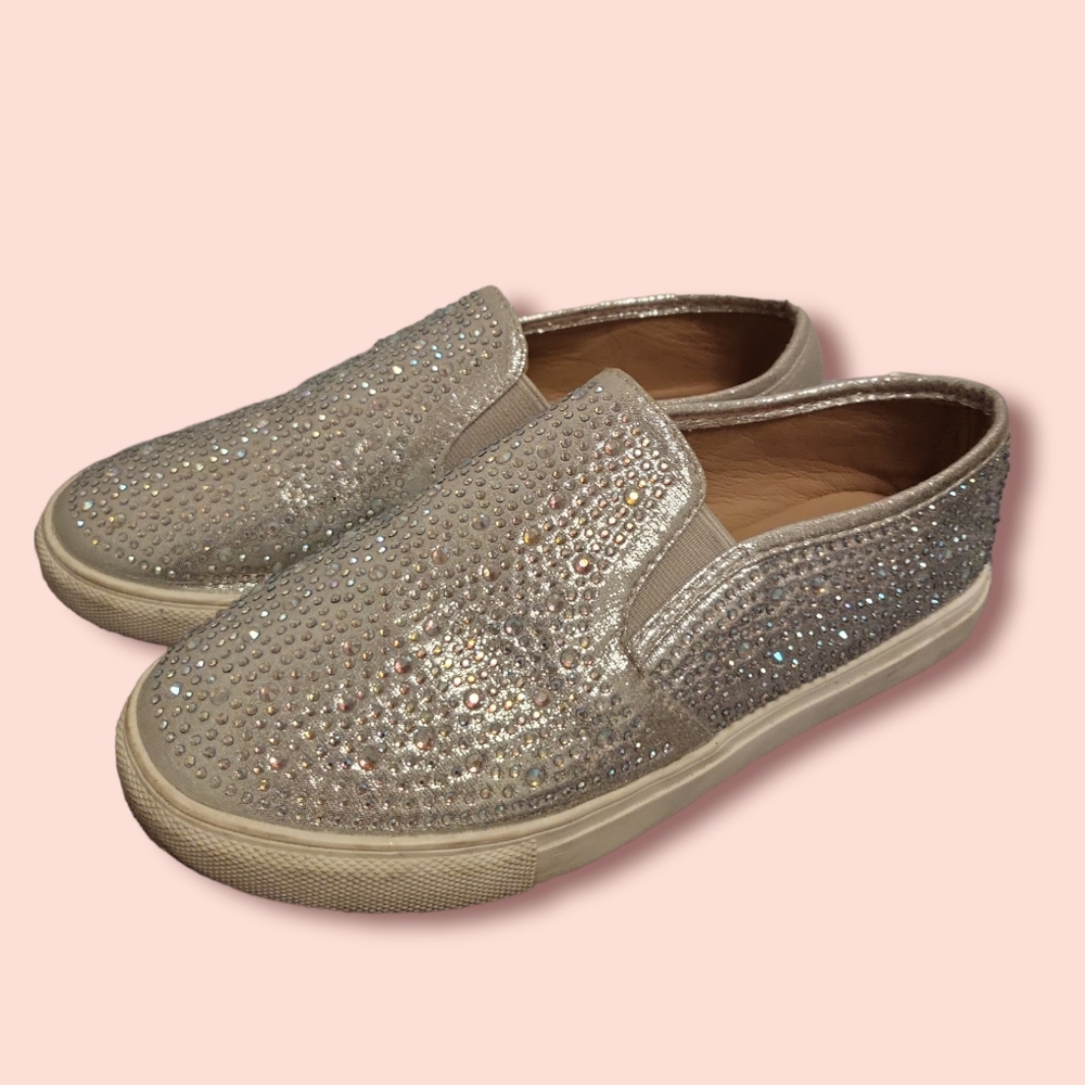 Link  Girls Rhinestone Crystal sneakers Size 2